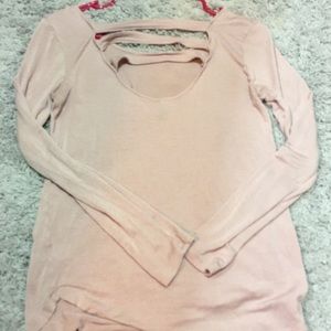Cute Baby Pink & Gold Top